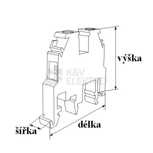 Obrázek produktu Svorka Elektro Bečov RSA 6 PE A žlutozelená A541231 2