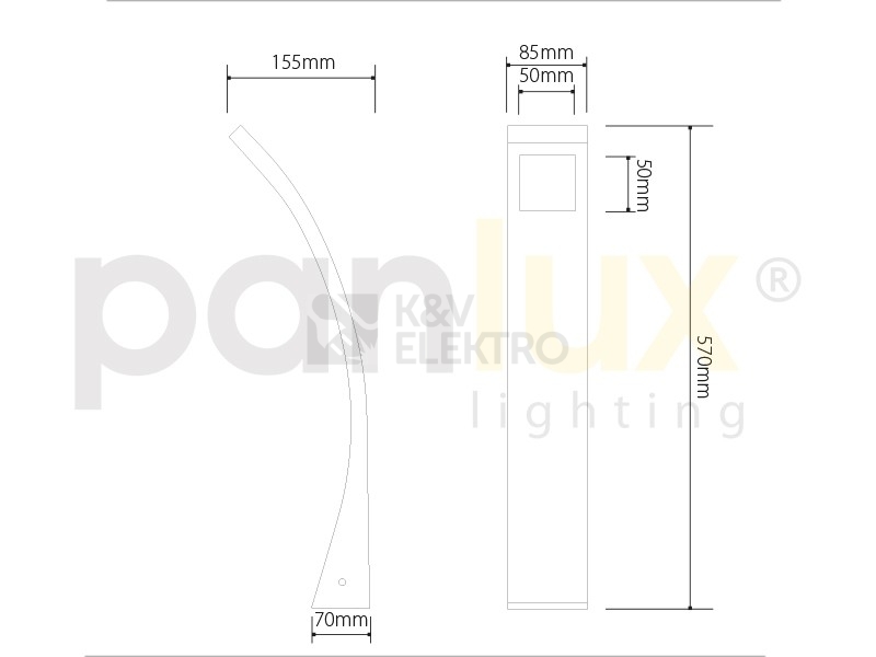 Obrázek produktu Svítidlo FIERA zahradní LED studená bílá Panlux PN42200002 6