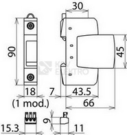 Obrázek produktu  Svodič přepětí DEHNguard S FM 1p Uc 275V AC 952087 2