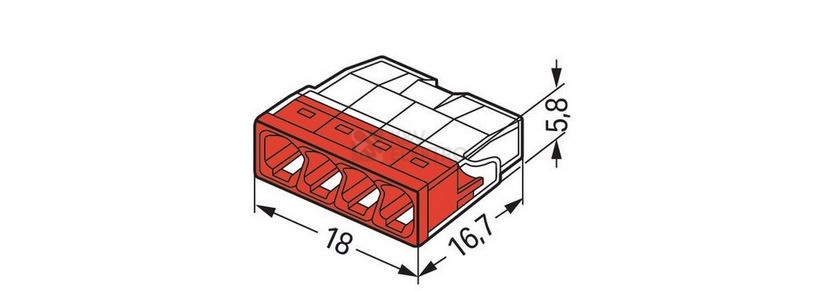 Obrázek produktu Svorka WAGO Compact 2273-204 4x2,5 2