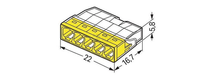 Obrázek produktu Svorka WAGO Compact 2273-205 5x2,5 2