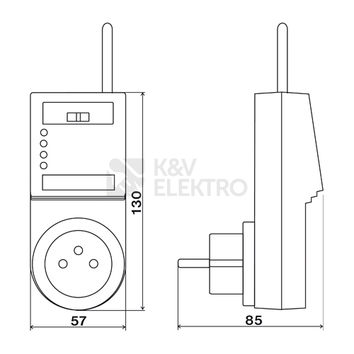 Obrázek produktu  Bezdrátový termostat ELEKTROBOCK BT013 1