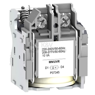 Obrázek produktu Schneider Electric Powerpact napěťová spoušť pro NSX100/630 MN 220-240V AC LV429407 0
