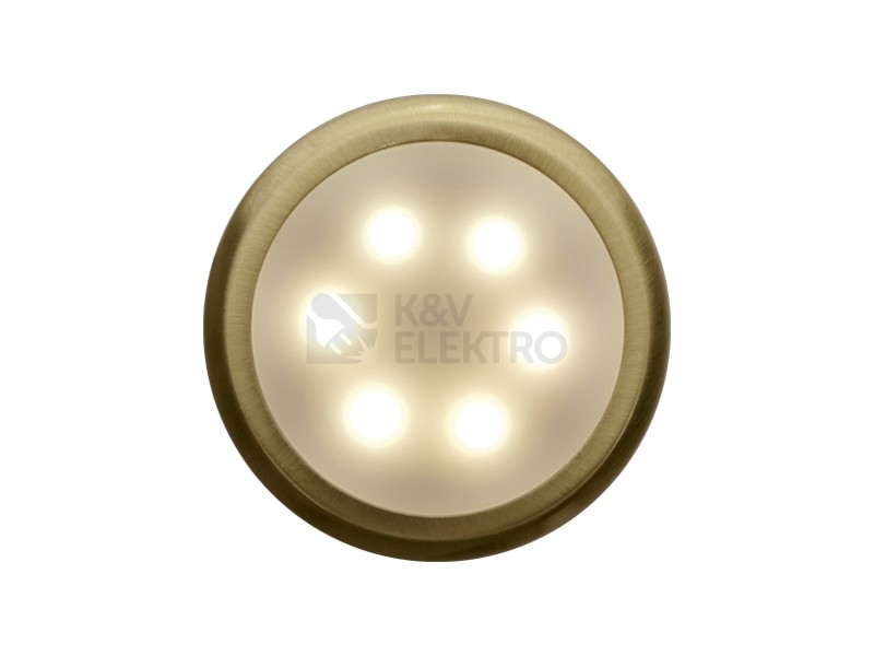 Obrázek produktu Svítidlo DEKORA 3 dekorativní LED čtvercové kulaté zlatá teplá bílá Panlux D3/ZBT 0
