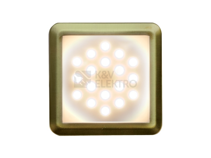 Obrázek produktu Svítidlo DEKORA 2 dekorativní LED čtvercové zlatá teplá bílá Panlux D2/ZBT 0