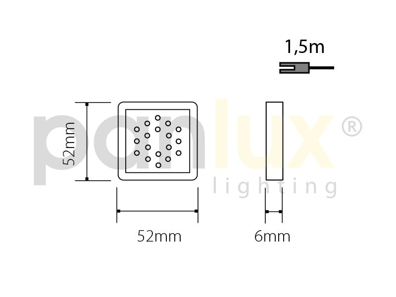 Obrázek produktu  Nábytkové LED svítidlo Panlux DEKORA D2/NBS 12V denní bílá 2