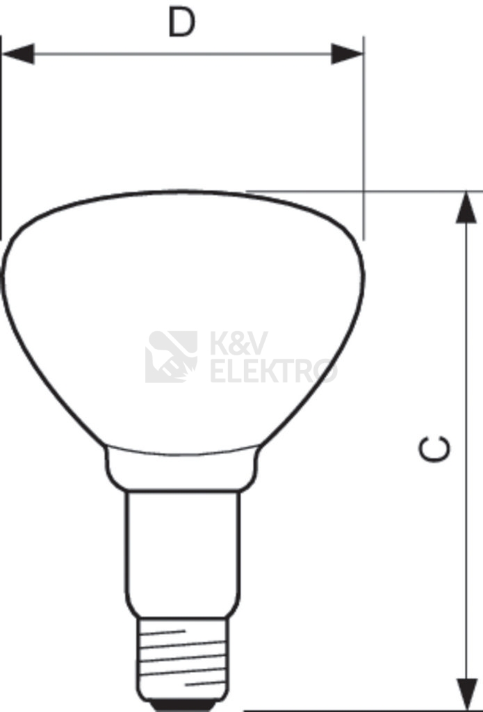 Obrázek produktu Infražárovka IR Philips 150C R125 HG E27 1