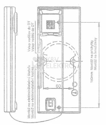 Obrázek produktu  Domovní telefon TESLA ELEGANT s bzučákem bílá 4FP 211 01.201 1