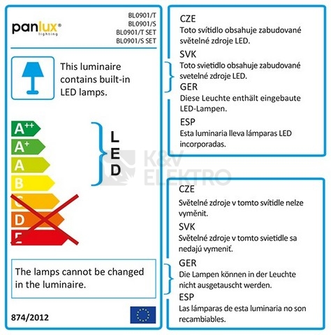 Obrázek produktu  Nábytkové LED svítidlo Panlux MAYOR BL0901/S 24V studená bílá 4