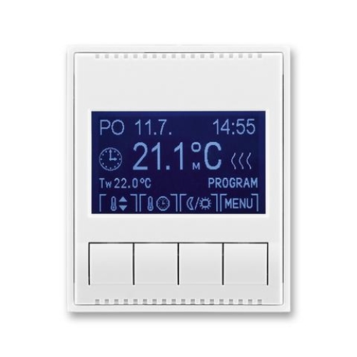 ABB Element,Time termostat pokojový bílá/bílá 3292E-A10301 03 programovatelný