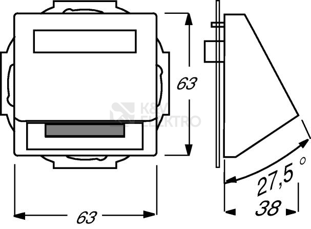 Obrázek produktu ABB kryt zásuvky komunikační mechová bílá 2CKA001724A4307 Future Linear, Busch-axcent 1758-884 (1724-0-4307) 1