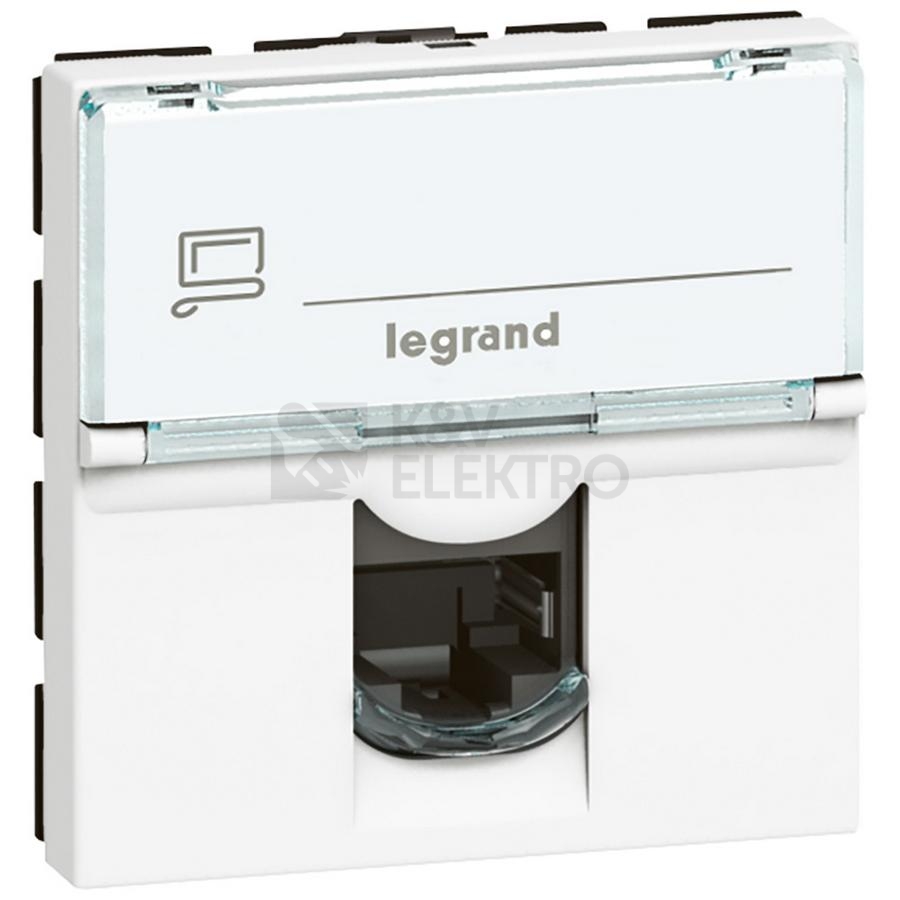 Obrázek produktu Legrand Mosaic bílá zásuvka RJ45 2M Cat. 6 FTP 76565 0