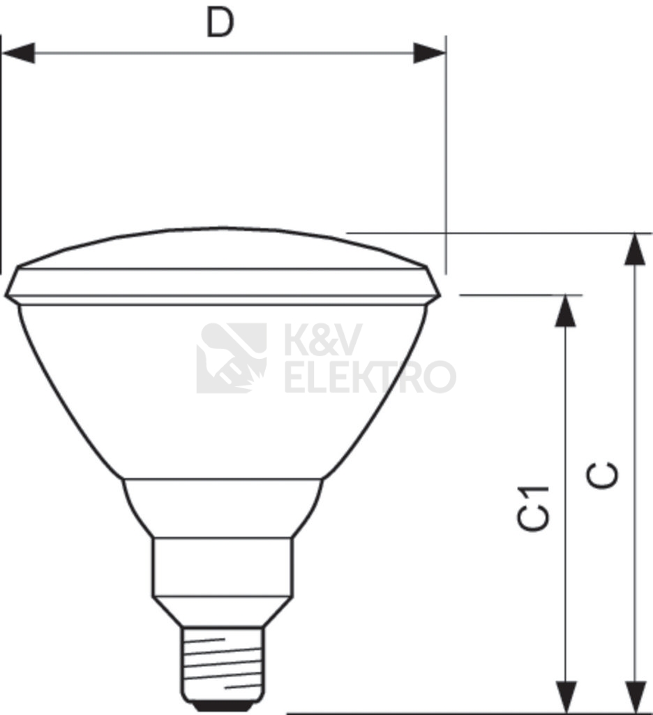 Obrázek produktu Infražárovka IR Philips 100C PAR38 E27 1