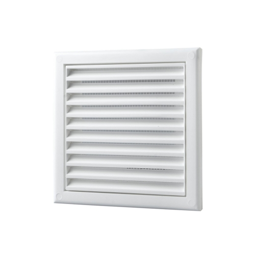 Ventilační mřížka VENTS MV 100S 154x154mm plast bílá síťka proti hmyzu 1009701