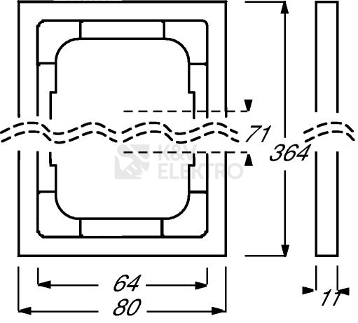 Obrázek produktu ABB Future Linear pětirámeček slonová kost 1754-0-4234 (1725-182K) 2CKA001754A4234 1