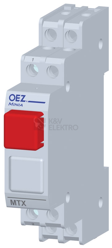 Obrázek produktu Tlačítko ovládací OEZ MTX-22-TC červená 25A 0