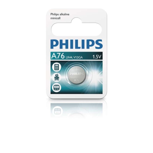 Knoflíková baterie Philips speciální LR44 A76/01B alkalická