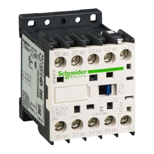 Schneider Electric TeSys pomocný miniStykač 3Z+1V 24VDC CA3KN31BD3