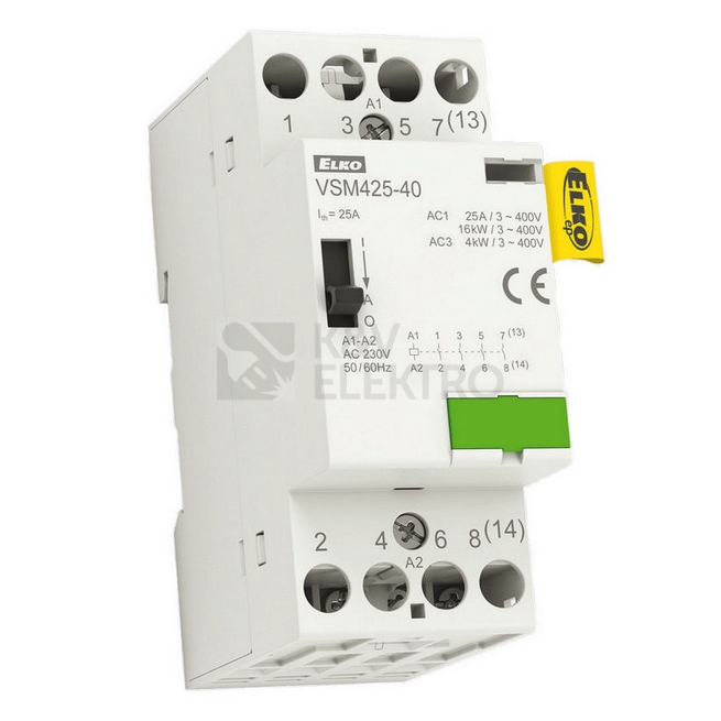 Obrázek produktu Instalační stykač Elko EP VSM425-22 4x25A 230V s manuálním ovládáním 209970700067 0