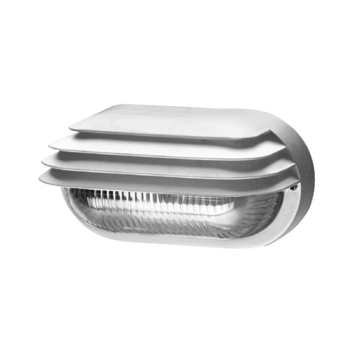 Svítidlo Panlux OVAL GRILL SOG-M-40/B 40W E27 bílá IP44 matné sklo