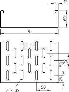 Obrázek produktu Kabelový žlab se spojovací sadou 60x200mm OBO SKS 620 FS 6056202  (3m) 1