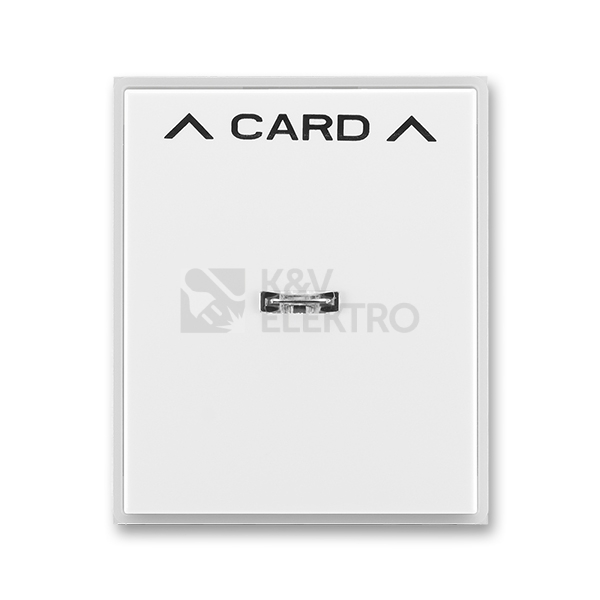 Obrázek produktu ABB Element, Time kryt kartového spínače bílá/ledová bílá 3559E-A00700 01 s průzorem 0