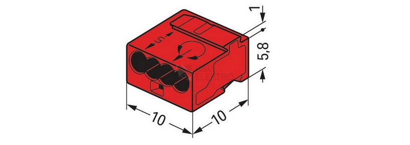 Obrázek produktu Svorka WAGO 243-804 Micro 4x0,8 2