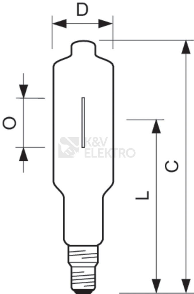 Obrázek produktu Výbojka Philips HPI-T 2000W/542 E40 380V teplá bílá 3800K 1