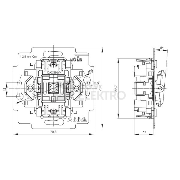 Obrázek produktu ABB vypínač č.6So 3559-A06345 2