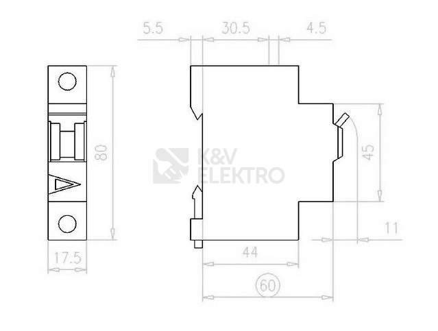 Obrázek produktu Jistič EATON PL7-C32/1 32A 262707 1