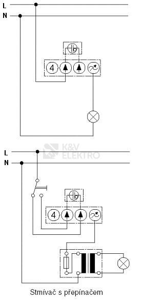 Obrázek produktu ABB stmívač otočný (6520 U) 6520-0-0227 (6520 U-500) 2CKA006520A0227 2