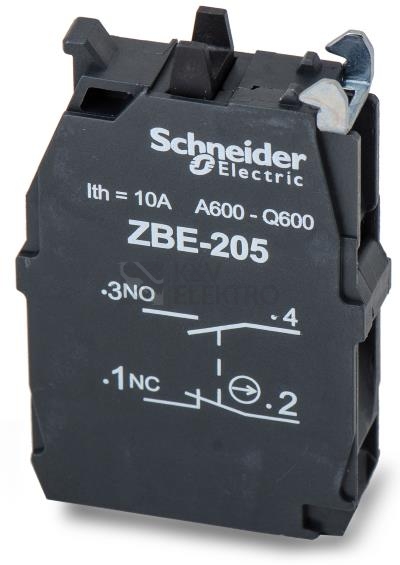 Obrázek produktu Schneider Electric Harmony spínací prvek 1NO+1NC ZBE205 spínací+rozpínací 0