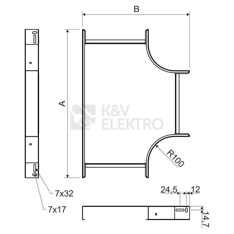 Obrázek produktu T kus KOPOS Mars NT 100x250 S 3