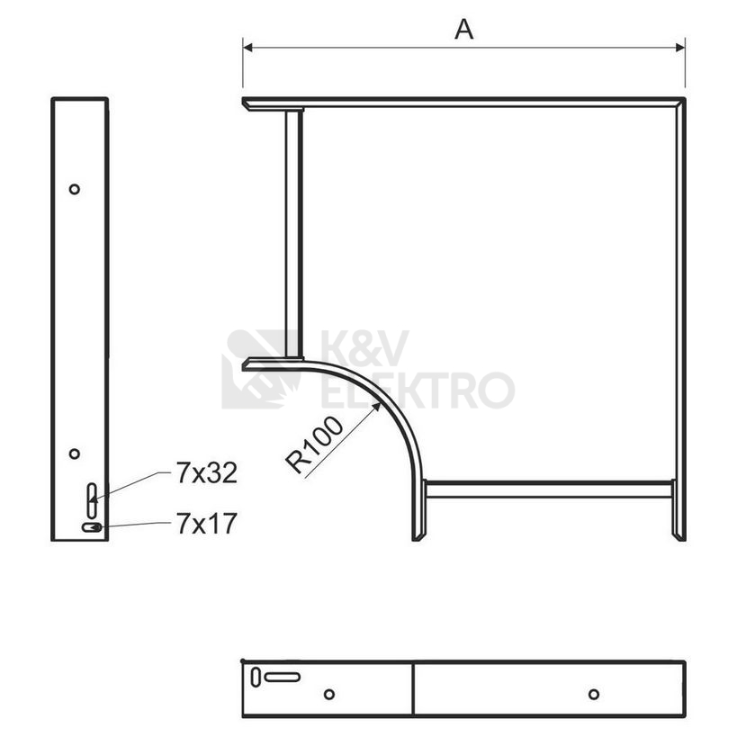 Obrázek produktu Oblouk KOPOS Mars 90° NO 90x100x250 S 3