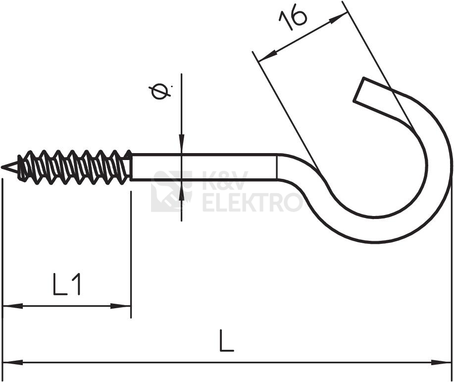 Obrázek produktu  Stropní lustrhák OBO 915 3.9x90 G 3450090 3