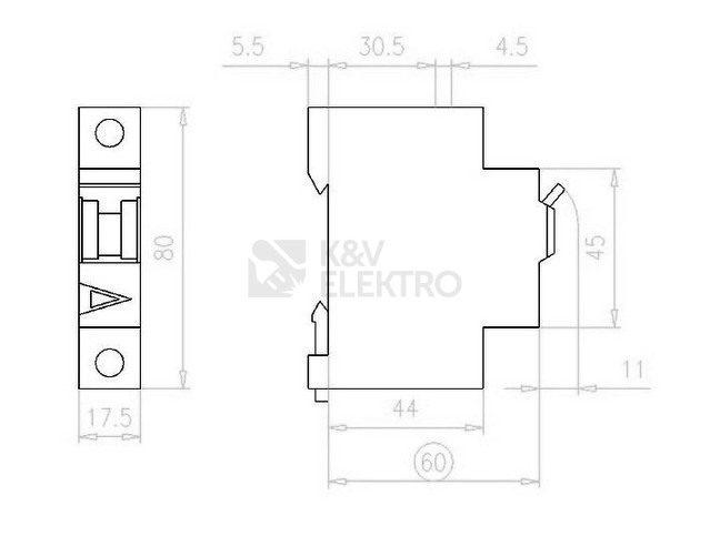 Obrázek produktu Instalační vypínač EATON ZP-A40/1 1P 40A 248263 1