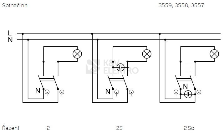 Obrázek produktu ABB vypínač č.2S 3558-A02340 1