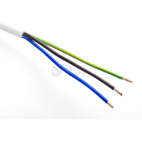 Kabel H05VV-F 3Gx4,0 bílá (CYSY 3Cx4) metráž