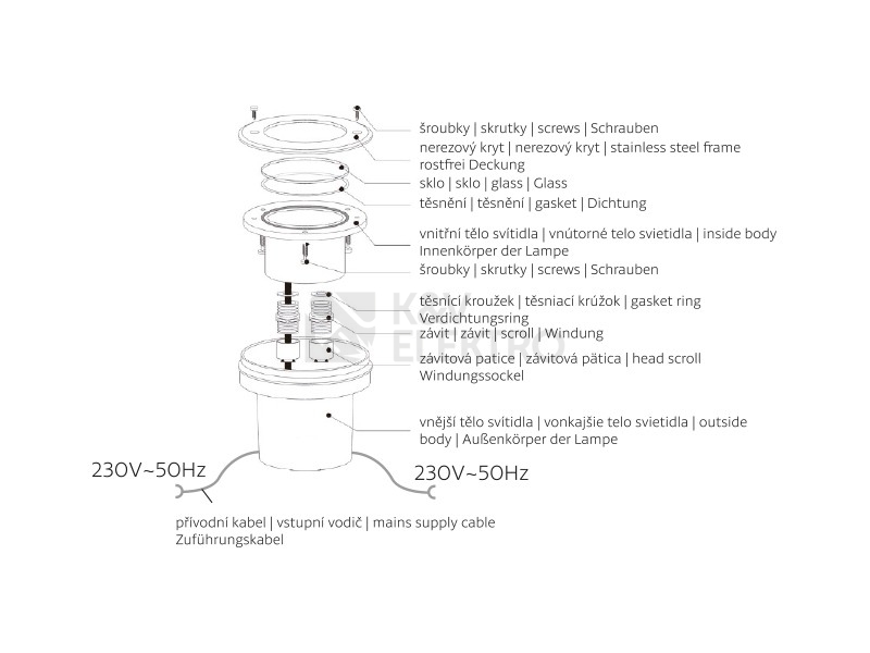 Obrázek produktu Nájezdové svítidlo Panlux ROAD 7LED studená bílá RO-G01/S 3
