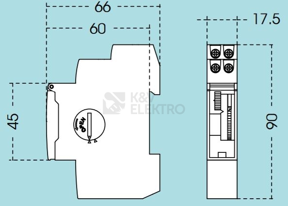 Obrázek produktu Spínací hodiny analogové Orbis UNO D denní 1000815 1