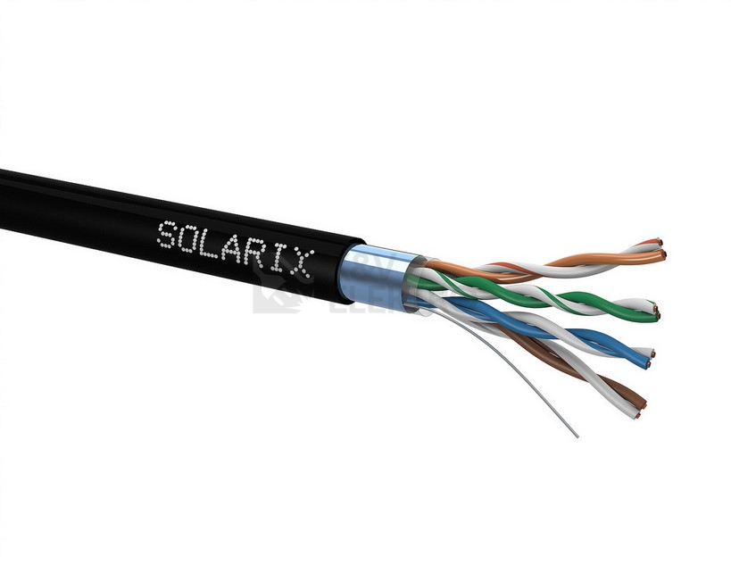 Obrázek produktu  FTP kabel Solarix SXKD-5E-FTP-PE černý venkovní stíněný (box 305m) 0