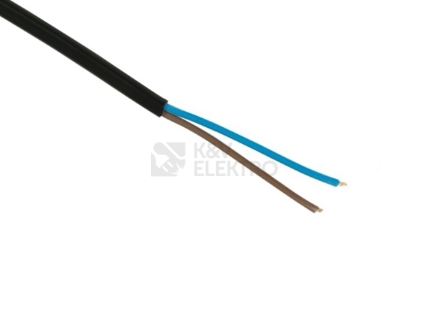 Obrázek produktu Kabel H05VV-F 2x1 černá (CYSY 2Dx1) 0