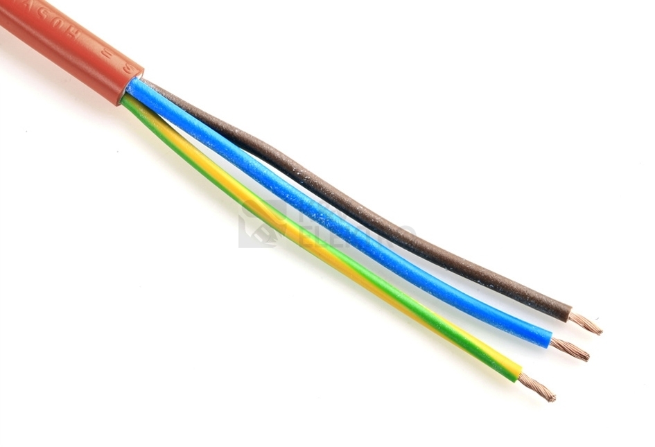 Obrázek produktu Kabel H05VV-F 3Gx1,5 oranžová (CYSY 3Cx1,5) metráž 0