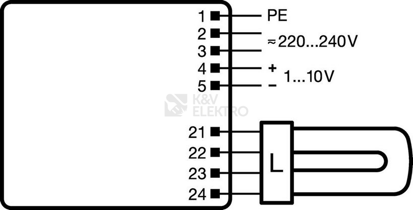 Obrázek produktu  Elektronický předřadník pro zářivky OSRAM QUICKTRONIC QTi T/E 1x18-57 DIM 1-10V 2