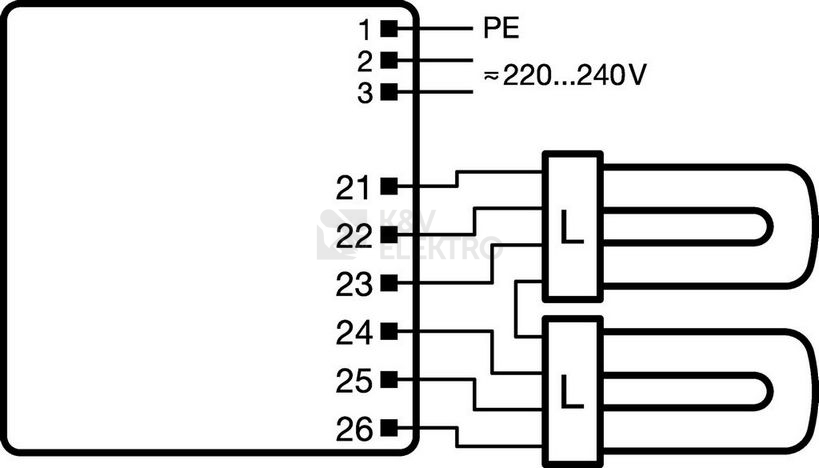 Obrázek produktu Elektronický předřadník OSRAM QTP-M 2X26-32/230-240V S 3