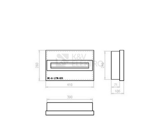 Obrázek produktu Rozvodnice pod omítku EATON BC-U-1/18-TW-ECO bílé dveře 18M 281699 1