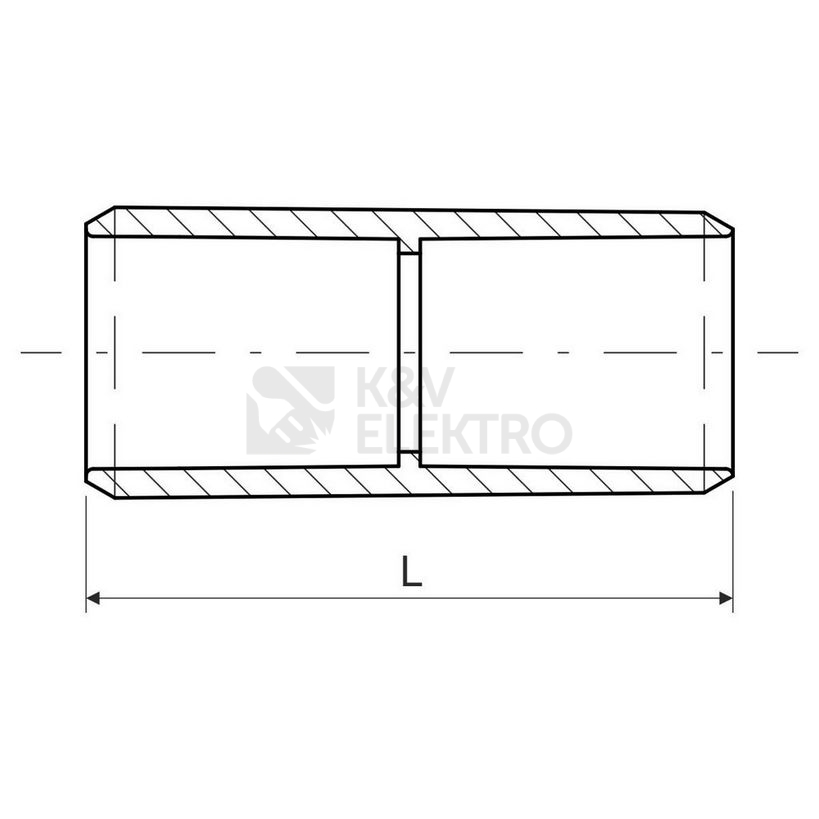 Obrázek produktu Spojka pro trubku KOPOS 0216HF FB 16mm černá 1