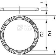 Obrázek produktu Těsnící kroužek OBO 107 F PG13.5 PE 2030136 3