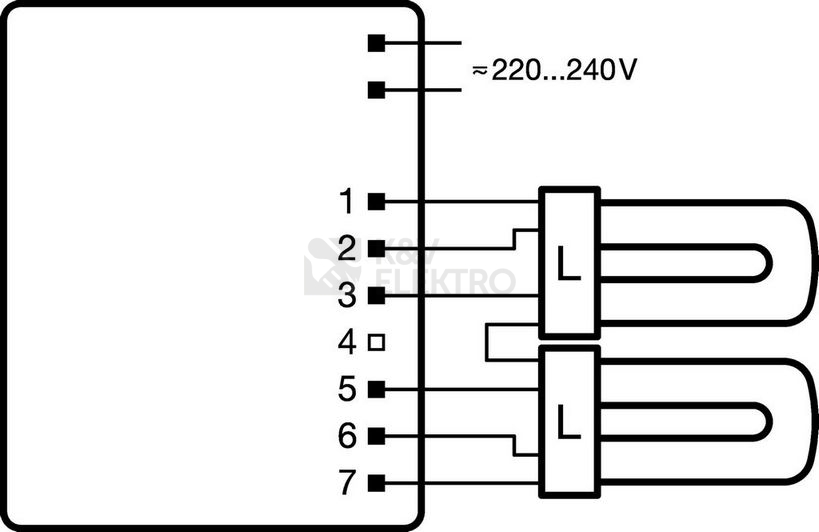 Obrázek produktu Elektronický předřadník OSRAM QT-M 2X26-42W/220-240 3