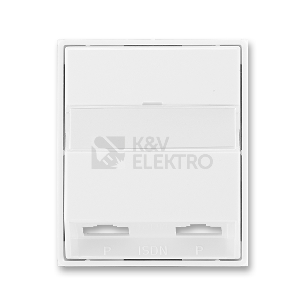 Obrázek produktu ABB Element,Time kryt zásuvky ISDN bílá/bílá 5013E-A00252 03 0